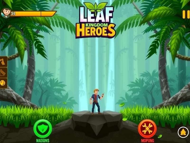 Leaf Kingdom Heroes Game Cover - Indian Jungle Adventure